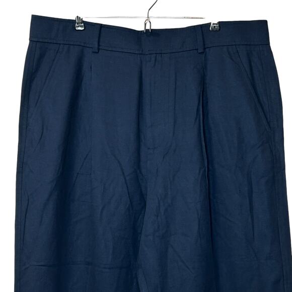 Everlane Tencel Way High Tapered Buttersmooth Navy Blue Pant 16 - Picture 6 of 11